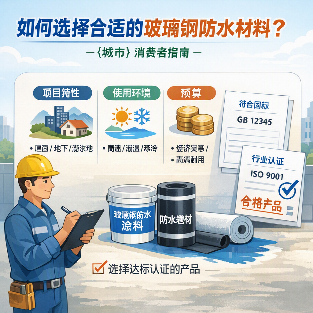如何判定玻璃钢防水材料的合格标准? 徐州 消费者指南